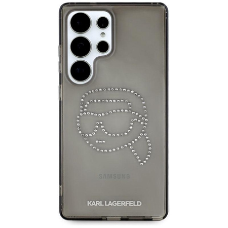 Karl Lagerfeld strasszos Karl Head Logo - Samsung Galaxy S25 Ultra tok (fekete)