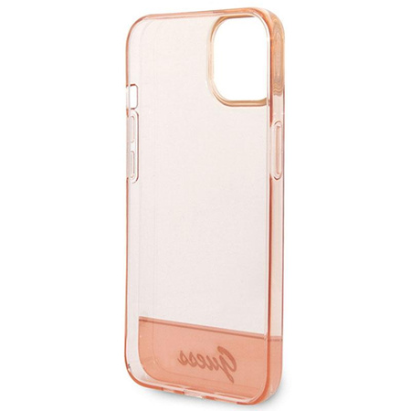 Guess Translucide - Coque pour iPhone 14 Plus (rose)