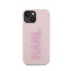 Karl Lagerfeld 3D Rubber Glitter Logo - Case for iPhone 15 Plus (pink)