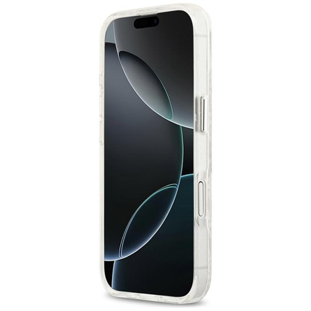 Karl Lagerfeld IML Glitter Karl & Choupette Heads Logo MagSafe - Pouzdro pro iPhone 17 (šedé)