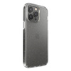 Speck Presidio Perfect-Clear avec paillettes - Coque pour iPhone 14 Pro Max avec revêtement MICROBAN (transparent / paillettes d'or)