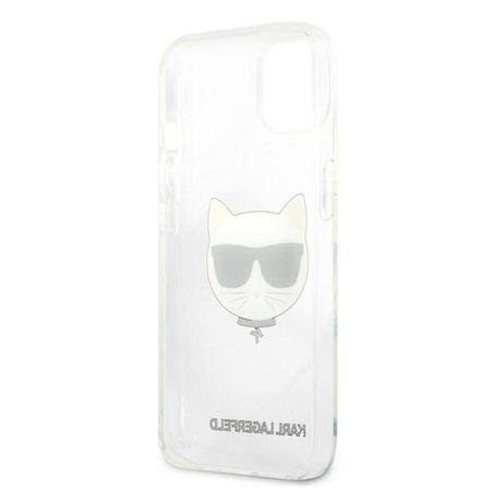 Karl Lagerfeld Choupette Head - pouzdro pro iPhone 13 (průhledné)