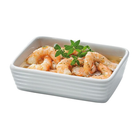 Küchenprofi Bourgogne - Mini plat à four / plat à gratin en porcelaine 13×8×3,5 cm