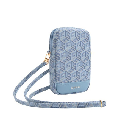 Guess Zip GCube Bottom Stripe - Handytasche (blau)