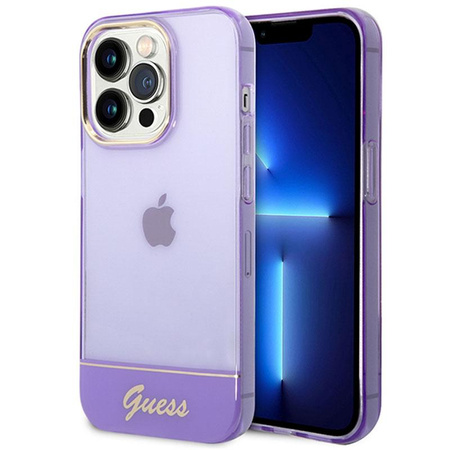 Guess Translucide - Coque iPhone 14 Pro (violet)
