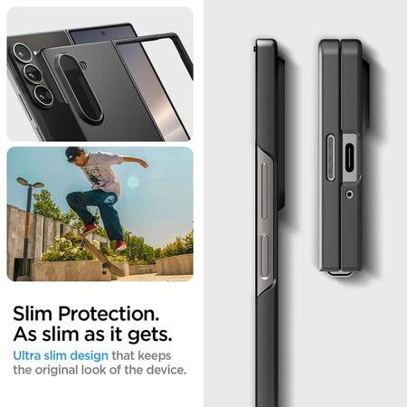 Spigen Airskin - Etui pour Samsung Galaxy Z Fold 6 (Noir)