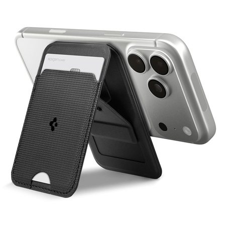 Spigen S314-3 Slim Fold Tripod MagSafe - Magnetic Wallet with Stand Function (Black)