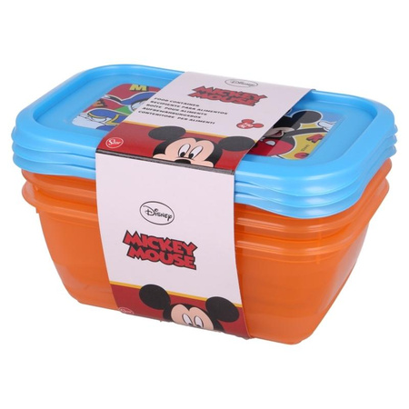Mickey Mouse - Set de récipients alimentaires 540ml (3pcs).)