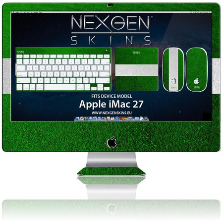 Nexgen Skins - 3D effect iMac 27" case skin set (On the Field 3D)
