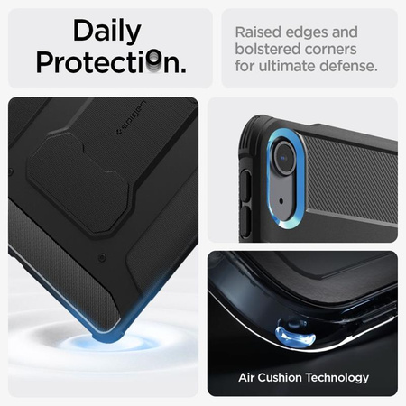 Spigen Rugged Armor Pro - Étui pour iPad Air 13" (M2, 2024) (Noir)