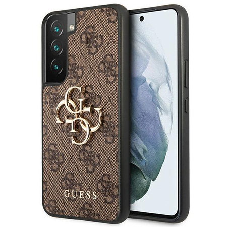 Guess 4G Big Metal Logo - Samsung Galaxy S22 Case (brown)