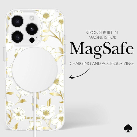 Kate Spade New York Protective Gems MagSafe - pouzdro pro iPhone 16 Pro (Sunshine Floral)