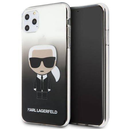 Karl Lagerfeld Iconic Karl Gradient - iPhone 11 Pro Max tok (fekete)