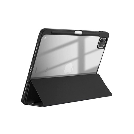 Custodia Crong PrimeFolio per iPad Air 11" M3 (2025) / iPad Air 11" M2 (2024) / iPad Air 10.9" (5a-4a generazione) / iPad Pro 11" (2022-2021) (Nero/Trasparente)