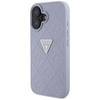 Guess Hot Stamp 4G Muster Dreieck Metall Logo - Hülle für iPhone 16 (lila)