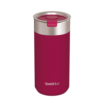 Quokka Boost Coffee Tumbler - Stainless Steel Thermal Mug with Infuser 400ml (Maroon)