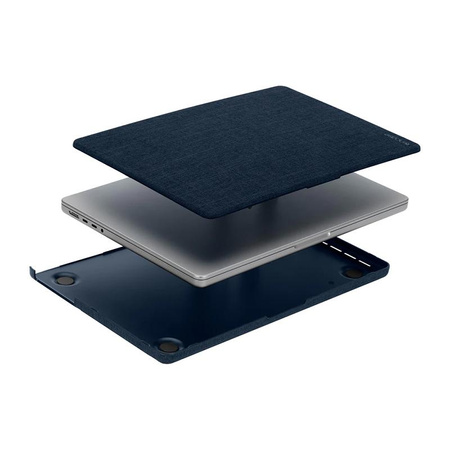 Incase Textured Hardshell in Woolenex - Housse en tissu pour MacBook Pro 14" (2023-2021) (Cobalt)