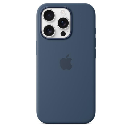 Silikonové pouzdro Apple - Silikonové pouzdro s MagSafe pro iPhone 16 Pro (džínový)