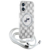 Karl Lagerfeld IML Crossbody Monogram Karl & Choupette Head MagSafe - iPhone 16 Case (Transparent)