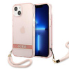 Guess Translucent Strap - Etui iPhone 13 (różowy)