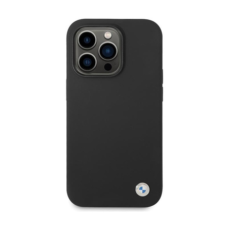 BMW Silicone Metal Logo - Coque iPhone 15 Pro Max (noir)