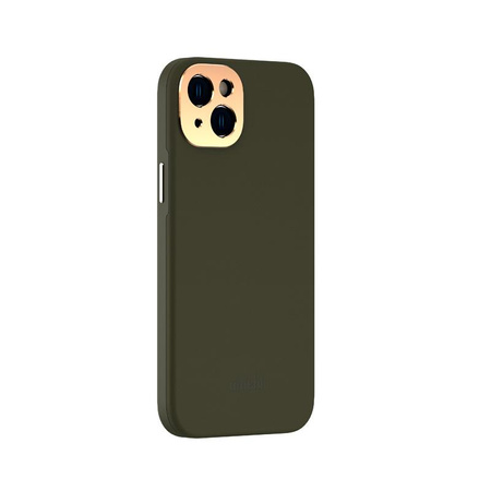Moshi Napa Slim MagSafe - Leather iPhone 14 Plus Case (Juniper Green)