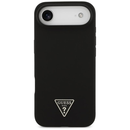 Guess Silicone Triangle Logo MagSafe - Hülle iPhone Air (schwarz)