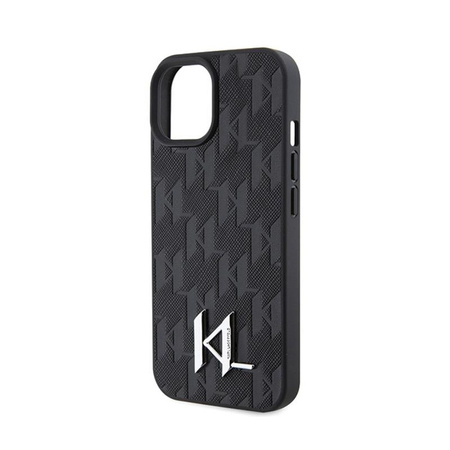 ETUI SKÓRZANE KARL LAGERFELD DO IPHONE 15, Case Czarne, Eleganckie, Modne