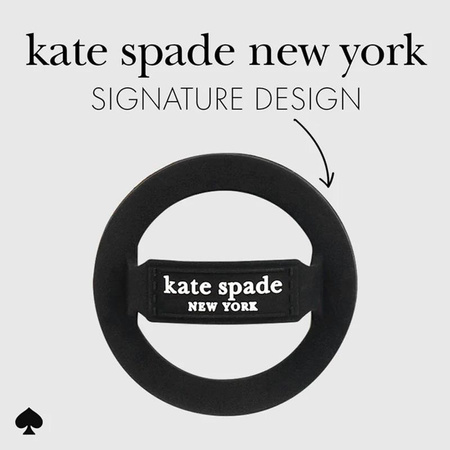 Kate Spade New York mágneses hurokmarkolat - MagSafe ujjtartó (fekete)