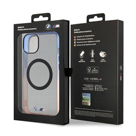 BMW Gradient Bumper MagSafe - Coque iPhone 14 (Gris)