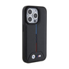 BMW Quilted Tricolor - Etui iPhone 15 Pro (czarny)