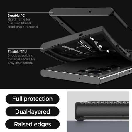 Spigen Neo Hybrid - Gehäuse für Samsung Galaxy S23 Ultra (Schwarz)