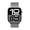 Crong Milano Steel - Bracelet en acier inoxydable pour Apple Watch 38/40/41/42 mm (argent)