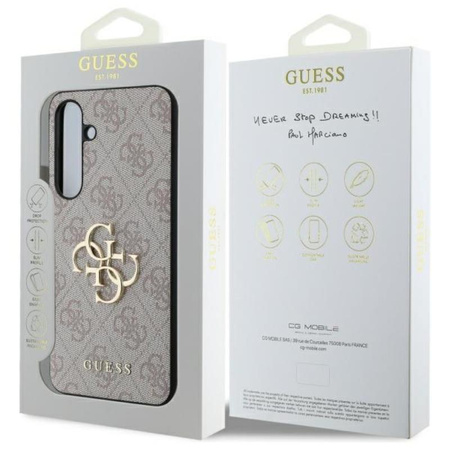 Guess 4G Big Metal Logo - Étui Samsung Galaxy S24 FE (rose)