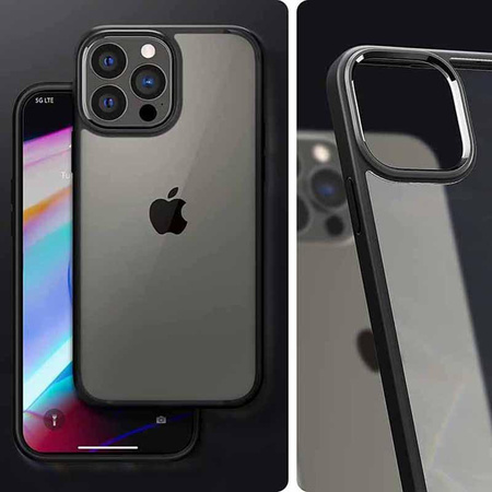 Spigen Ultra Hybrid - Coque pour iPhone 13 Pro Max (Noir)