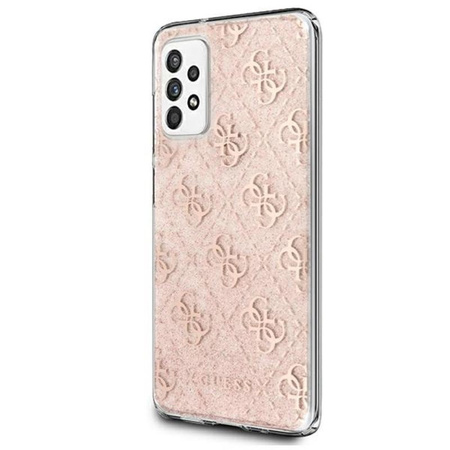 Guess 4G Glitter - Étui Samsung Galaxy A52 / A52S (Rose)