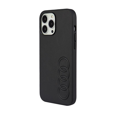 Audi Synthetic Leather - Coque pour iPhone 13 Pro Max (Noir)