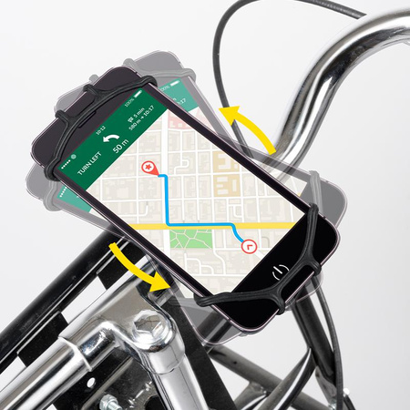 ROLLING BIKE HANDLE FOR TELEPHONE, ON HANDLEHOLDER, Gray, 10-15cm, Dunlop