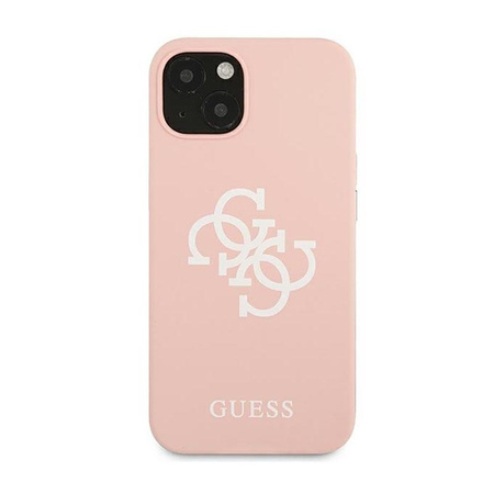 Guess Silikonové pouzdro 4G Big Logo - iPhone 13 mini (růžové)