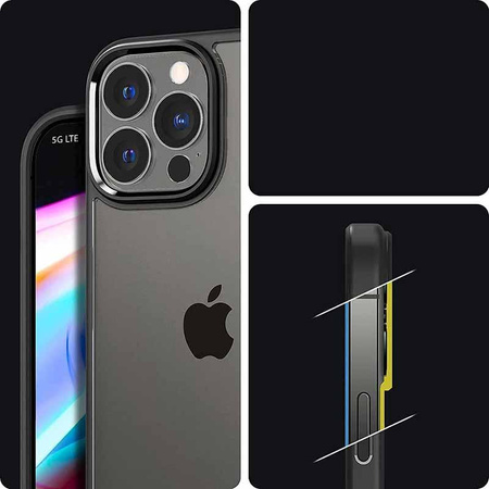 Spigen Ultra Hybrid - Coque pour iPhone 13 Pro Max (Noir)