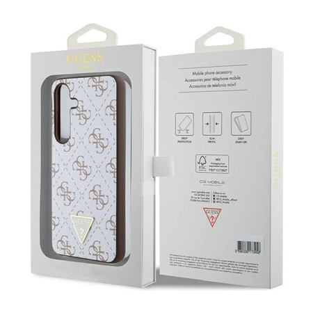 Guess 4G Triangle Metal Logo - Samsung Galaxy S24 Case (white)