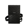 Karl Lagerfeld Monogram Plate Wallet Phone Bag - Smartphone and Accessory Bag (black)