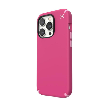 Speck Presidio2 Pro - Coque antibactérienne pour iPhone 14 Pro (Digitalpink / Blossompink / White)