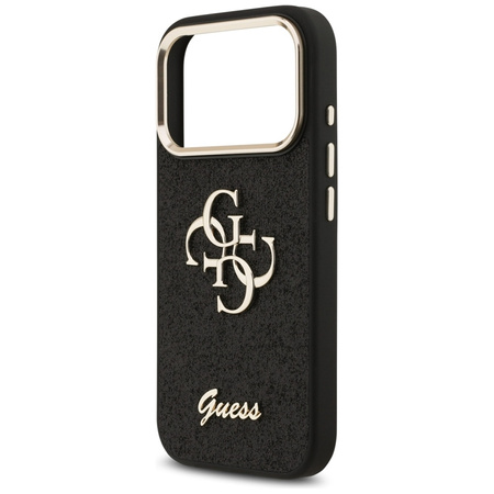 ETUI DO IPHONE 17 PRO GUESS GLITTER ORYGINALNE CZARNE ELEGANCKIE MODNE CASE