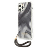 Guess Marble with cord - Etui iPhone 12 / iPhone 12 Pro (szary)