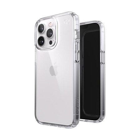 Speck Presidio Perfect-Clear - iPhone 13 Pro Case with MICROBAN Coating (Clear)