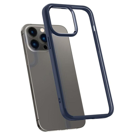 Spigen Ultra Hybrid - Coque pour iPhone 14 Pro (Bleu marine)