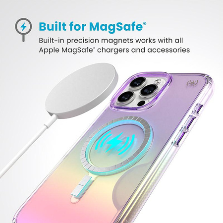 Speck Presidio2 Lux MagSafe - iPhone 16 Pro Max Case (Amazing Purple / Clear)