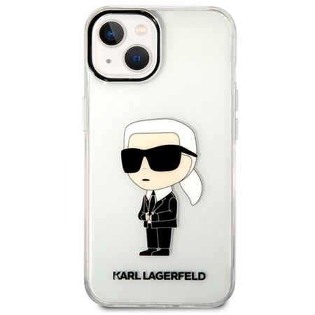 Karl Lagerfeld IML NFT Ikonik - pouzdro pro iPhone 14 Plus (průhledné)