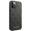 Guess 4G Metall Gold Logo - iPhone 12 / iPhone 12 Pro Tasche (grau)